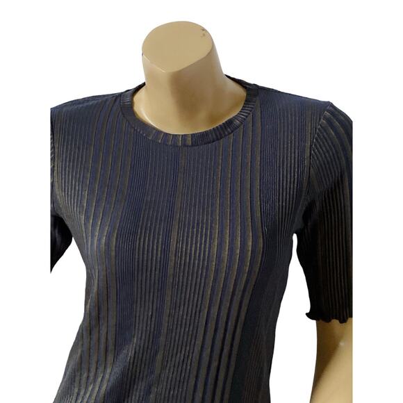 JESSICA SIMPSON Womens Size Large Declyn Bodycon Lettuce Edge Shirt Top NWT - Picture 5 of 9